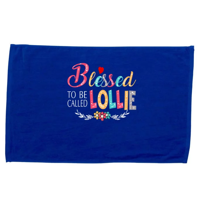 Blessed To Be Called Lollie Colorful Art Microfiber Hand Towel