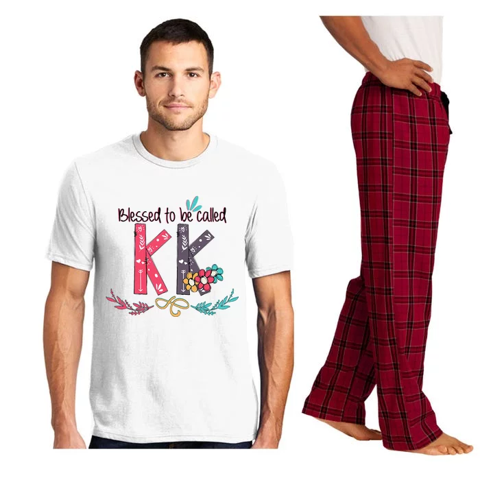 Blessed To Be Called Kk Colorful Grandma Pajama Set