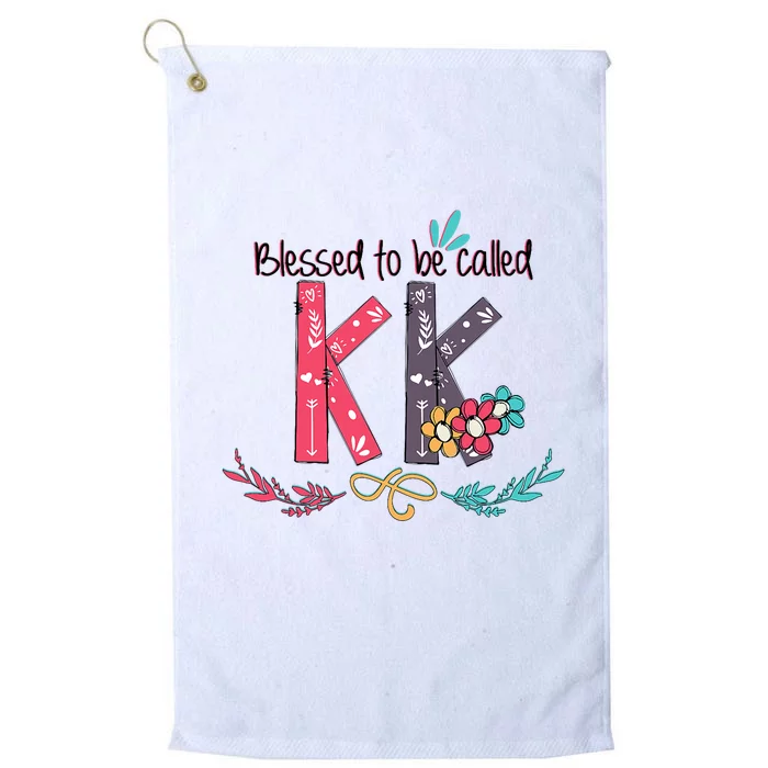 Blessed To Be Called Kk Colorful Grandma Platinum Collection Golf Towel