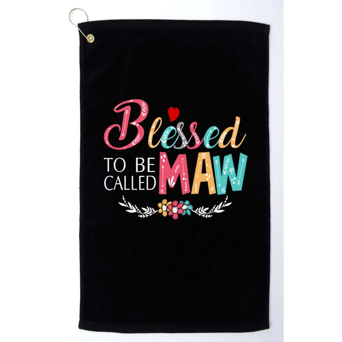 Blessed To Be Called Maw Colorful Art Platinum Collection Golf Towel