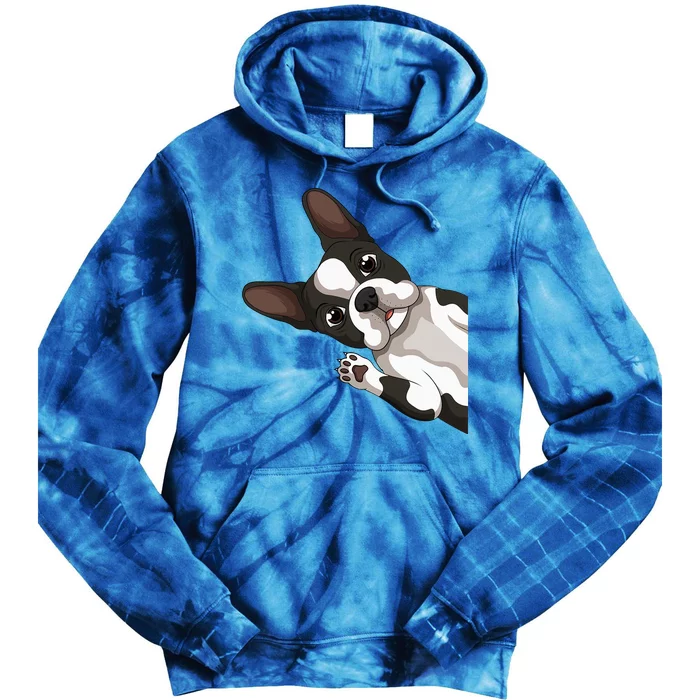 Boston Terrier Bostie Dog Tie Dye Hoodie