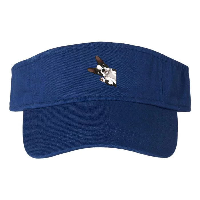 Boston Terrier Bostie Dog Valucap Bio-Washed Visor