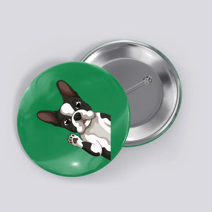 Boston Terrier Bostie Dog Button