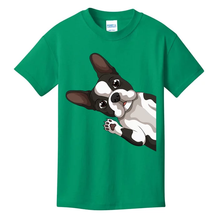 Boston Terrier Bostie Dog Kids T-Shirt