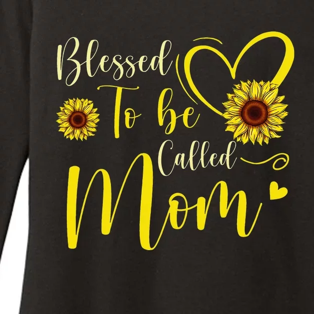 Blessed To Be Called Mom Cute Sunflower Mothers Day Womens CVC Long Sleeve Shirt