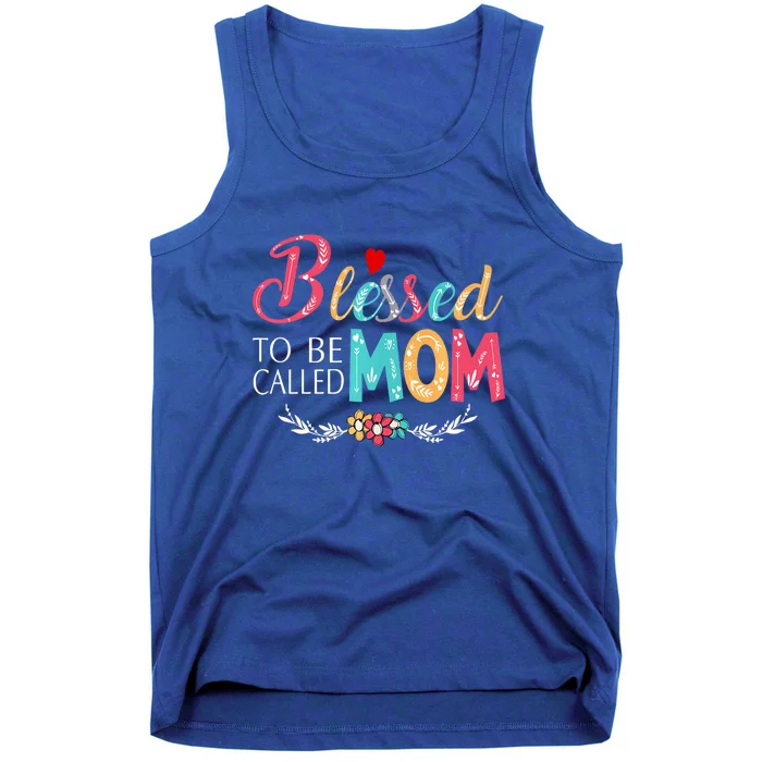 Blessed To Be Called Mom Colorful Art Tank Top