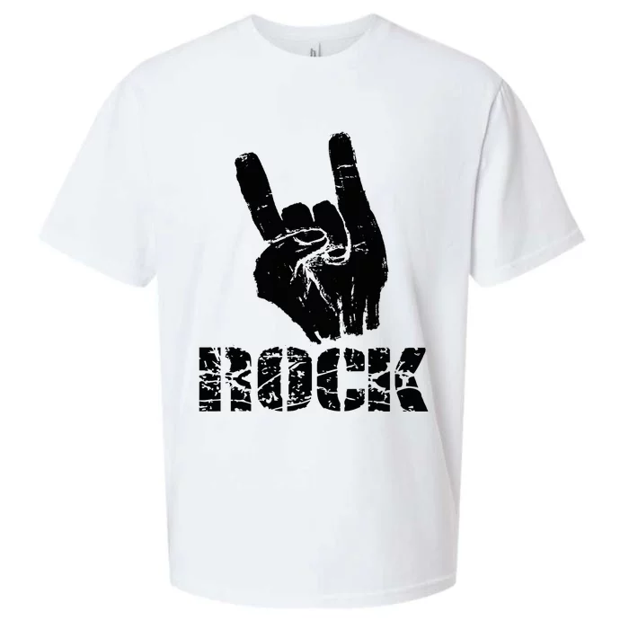 Born To Be Rock Star Hand Horns Sueded Cloud Jersey T-Shirt