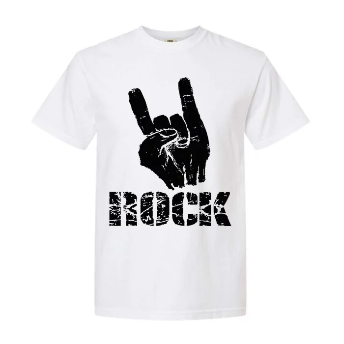 Born To Be Rock Star Hand Horns Garment-Dyed Heavyweight T-Shirt