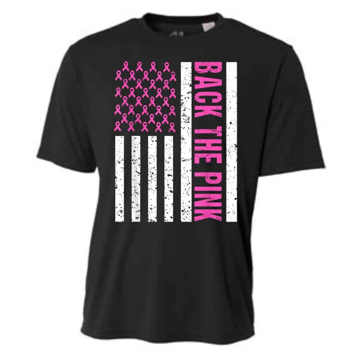 Back The Breast Cancer Awareness Flag Cooling Performance Crew T-Shirt