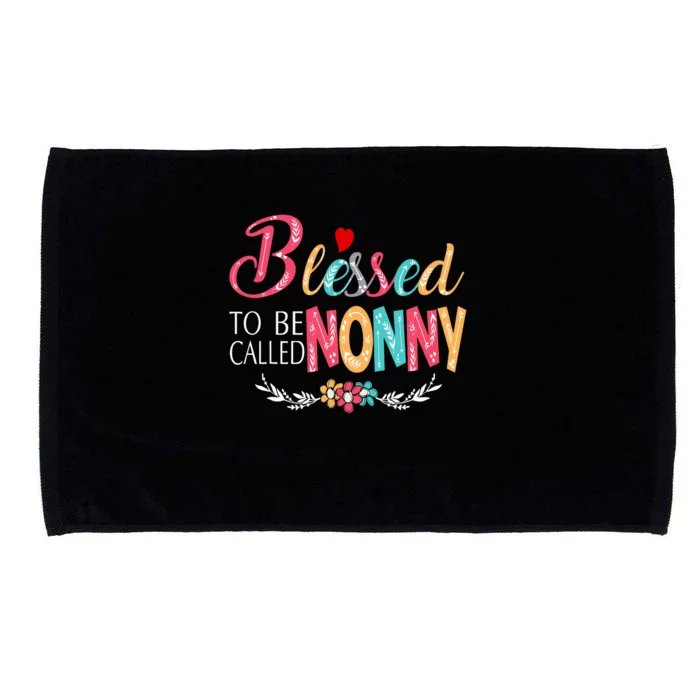 Blessed To Be Called Nonny Colorful Art Microfiber Hand Towel