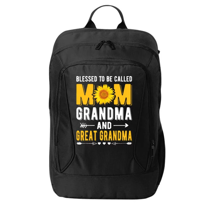 Blessed To Be Called Mom Grandma Great Grandma Mothers Day City Backpack