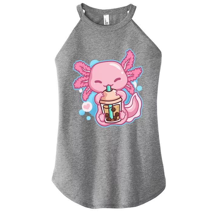 Boba Tea Bubble Tea Milk Tea Anime Axolotl Women’s Perfect Tri Rocker Tank