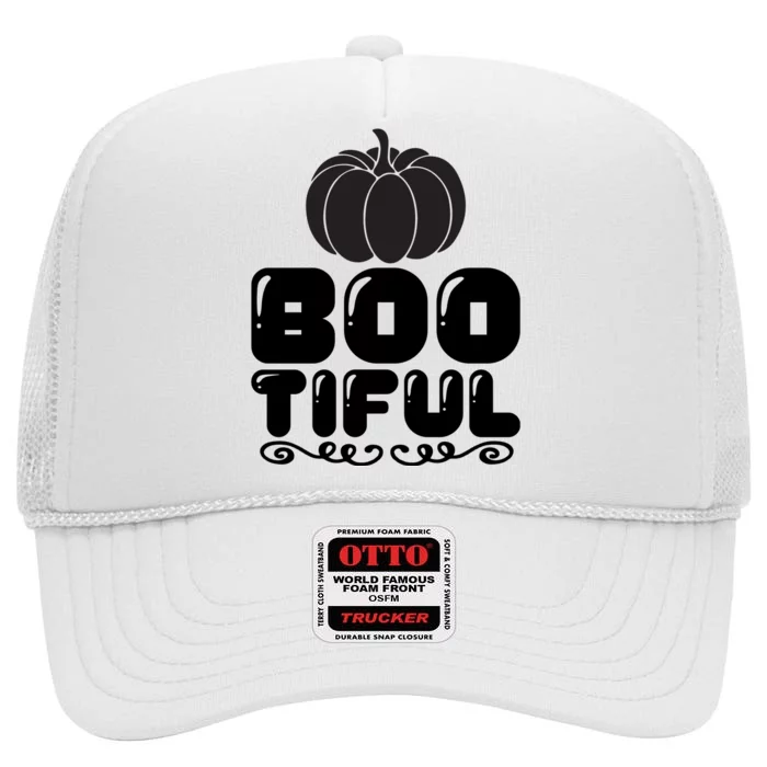 Boo Tiful High Crown Mesh Trucker Hat