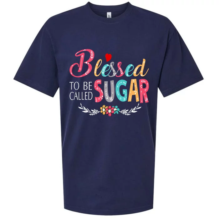 Blessed To Be Called Sugar Colorful Art Sueded Cloud Jersey T-Shirt