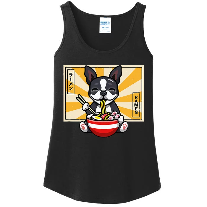 Boston Terrier Ladies Essential Tank