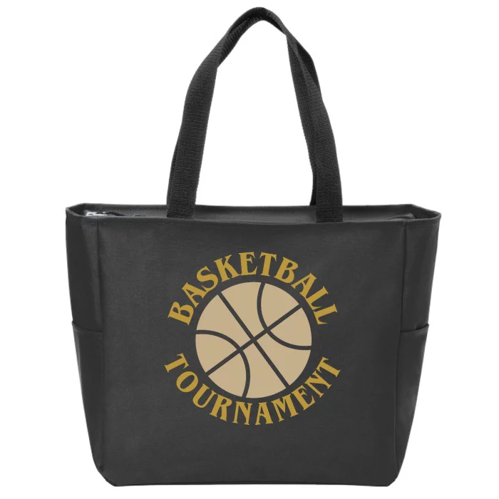 Basketball Tournament Zip Tote Bag