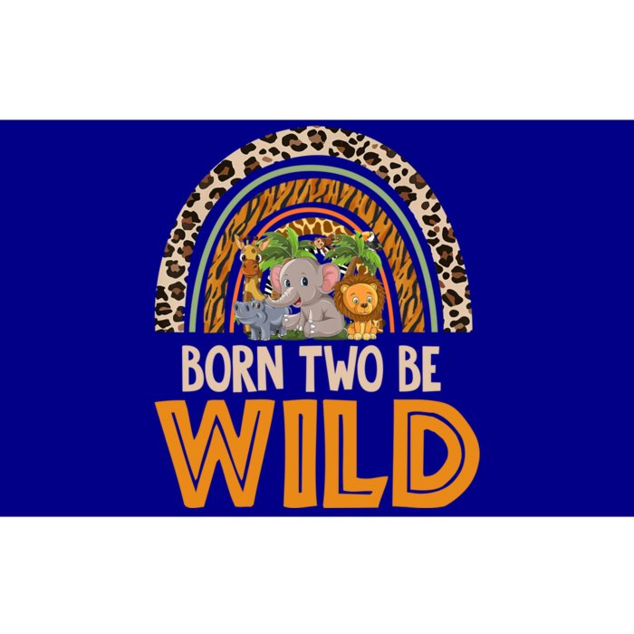 Born Two Be Wild Zoo Theme Bday Safari Jungle Matching Party Gift Bumper Sticker