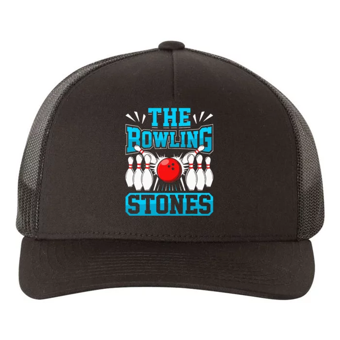 Bowling The Bowling Stones Yupoong Adult 5-Panel Trucker Hat