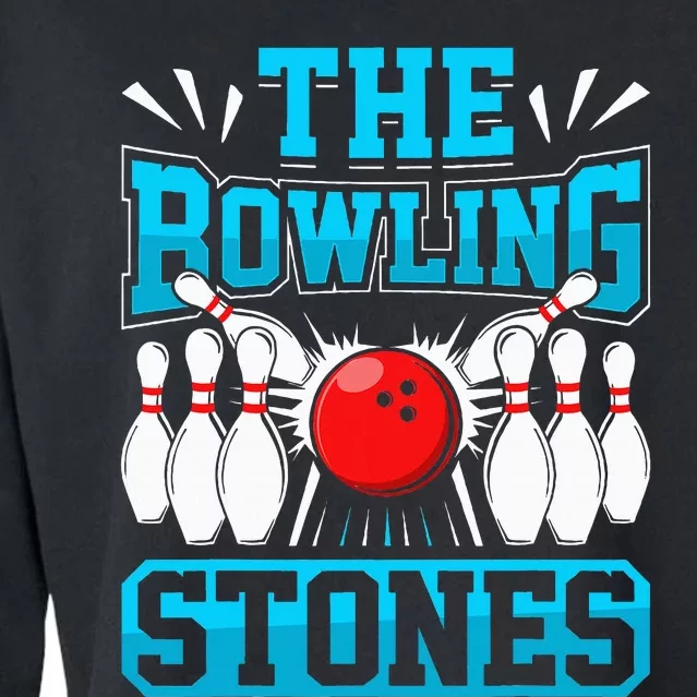 Bowling The Bowling Stones Cropped Pullover Crew