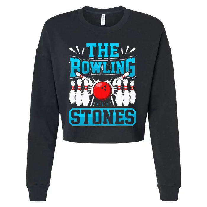 Bowling The Bowling Stones Cropped Pullover Crew