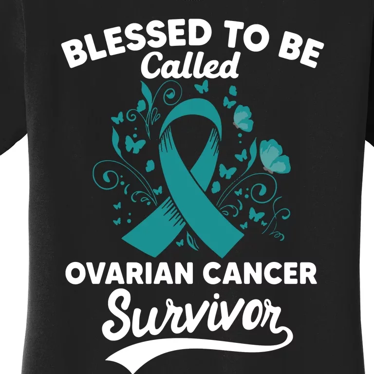 Blessed To Be Called Ovarian Cancer Survivor Awareness Long Sleeve Women's T-Shirt