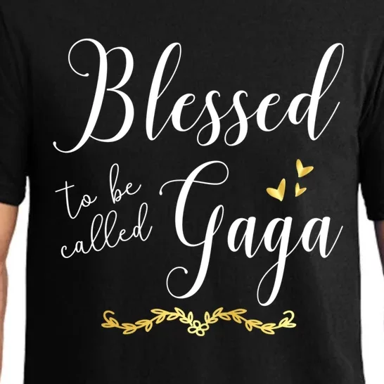 Blessed To Be Called Gaga Gift Grandma Gift Pajama Set