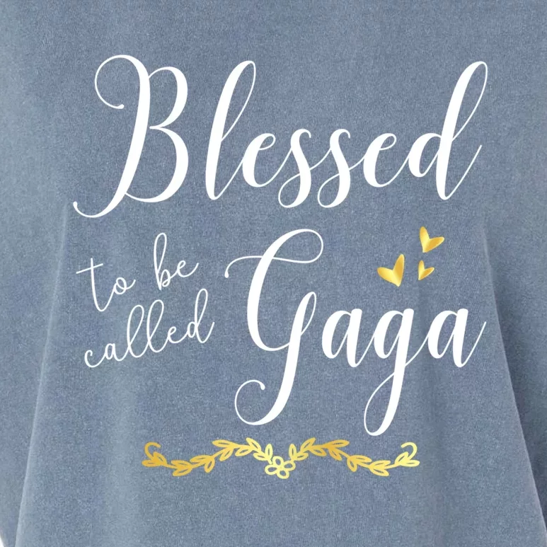 Blessed To Be Called Gaga Gift Grandma Gift Garment-Dyed Women's Muscle Tee