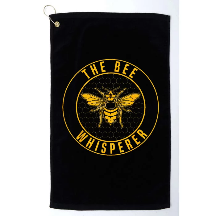 Beekeeping The Bee Whisperer Honey Bees Beehive Keeper Platinum Collection Golf Towel