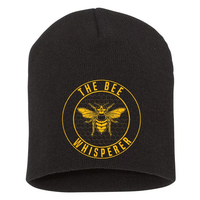 Beekeeping The Bee Whisperer Honey Bees Beehive Keeper Short Acrylic Beanie