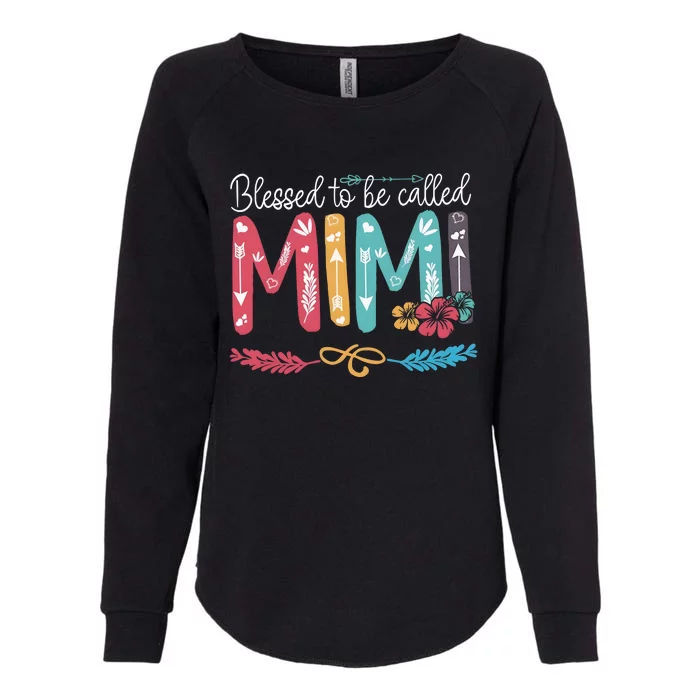 Blessed To Be Called Mimi Funny Grandma Womens California Wash Sweatshirt