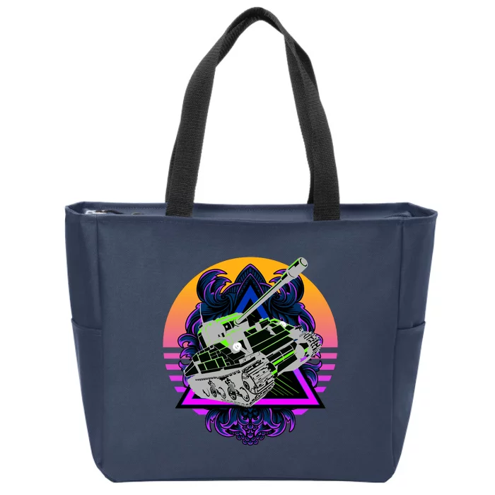 Battle Tank Zip Tote Bag