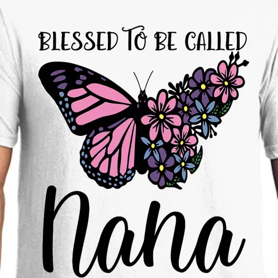 Blessed To Be Called Nana Butterfly Mothers Day Pajama Set