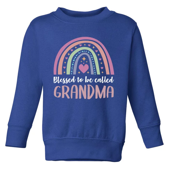 Blessed To Be Called Grandma Mothers Day Grandma Meaningful Gift Toddler Sweatshirt