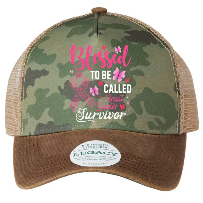 Blessed To Be Called Breast Cancer Survivor Legacy Tie Dye Trucker Hat