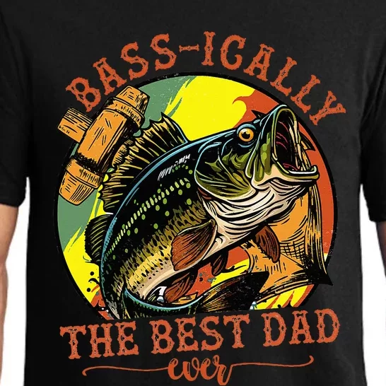 Basically The Best Dad Ever Bass Fishing Fisher Pajama Set