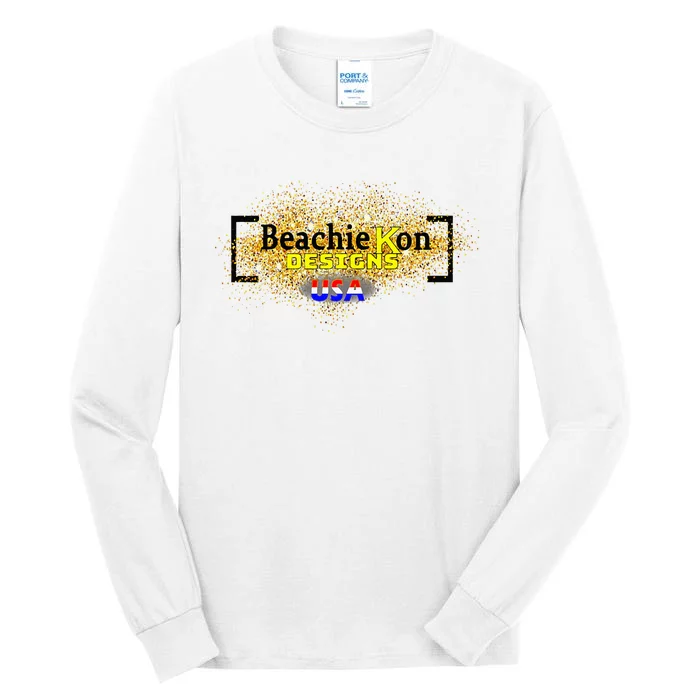 BeachiekonDesigns Teaseteetops Beachiekon USA Tall Long Sleeve T-Shirt