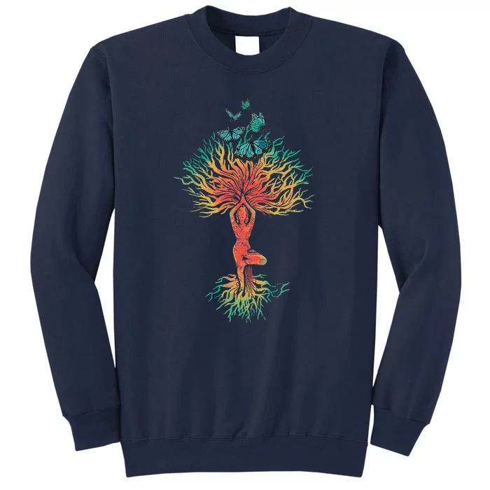 Butterfly Tree Beautiful Animal Butterflies Tree Nature Tall Sweatshirt