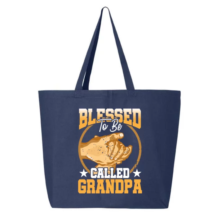 Blessed To Be Called Grandpa Fathers Day Grandfather Great Gift 25L Jumbo Tote