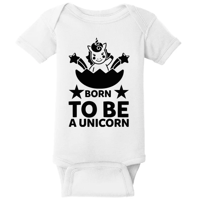 Born To Be A Unicorn Baby Bodysuit