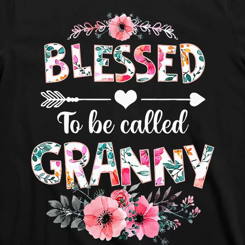 Blessed To Be Called Granny Funny Granny Mother's Day T-Shirt