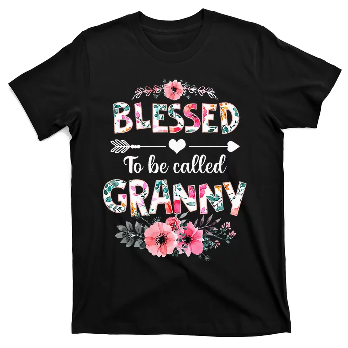 Blessed To Be Called Granny Funny Granny Mother's Day T-Shirt