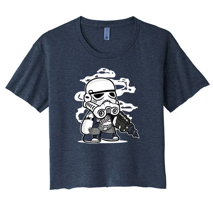 Bebop Trooper Women's Crop Top Tee