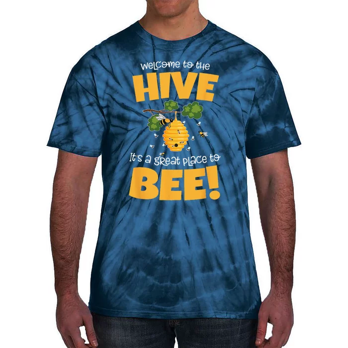 Bee Theme Back To School For Teachers Welcome To The Hive Tie-Dye T-Shirt