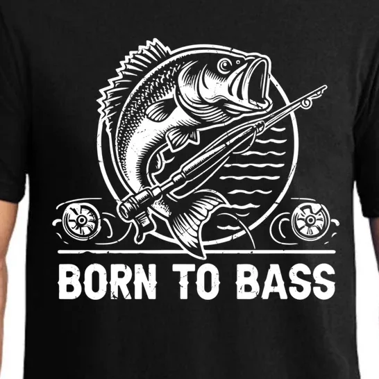 Born To Bass Fishing Meaningful Gift Pajama Set