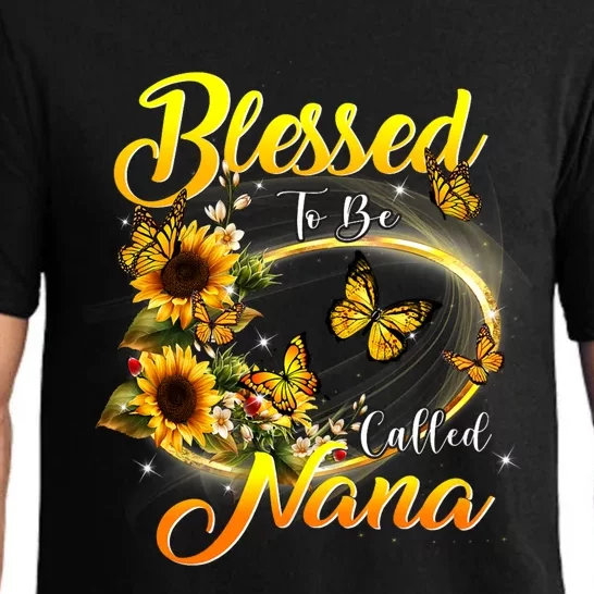 Blessed To Be Called Nana Sunflower Lovers Grandma MotherS Day Pajama Set