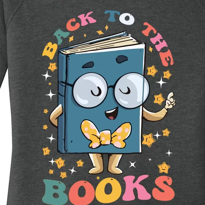 Back To Books Back To School Theme Women's Perfect Tri Tunic Long Sleeve Shirt