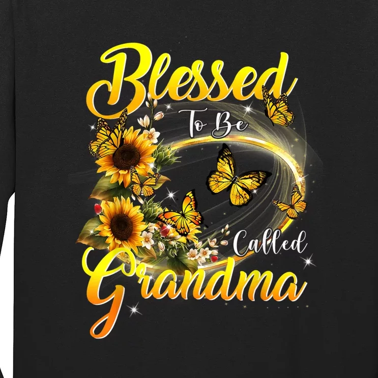 Blessed To Be Called Grandma Tee Sunflower Long Sleeve Shirt