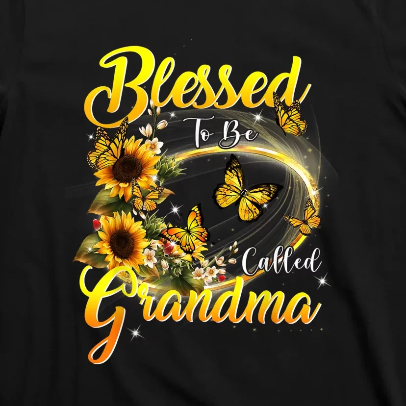 Blessed To Be Called Grandma Tee Sunflower T-Shirt