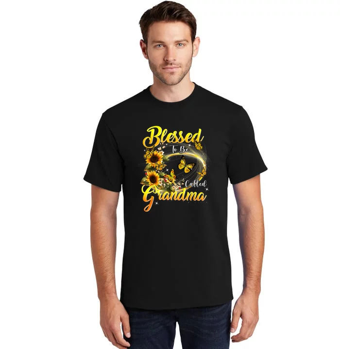 Blessed To Be Called Grandma Tee Sunflower Tall T-Shirt