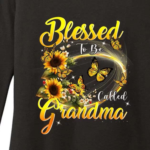 Blessed To Be Called Grandma Tee Sunflower Womens CVC Long Sleeve Shirt